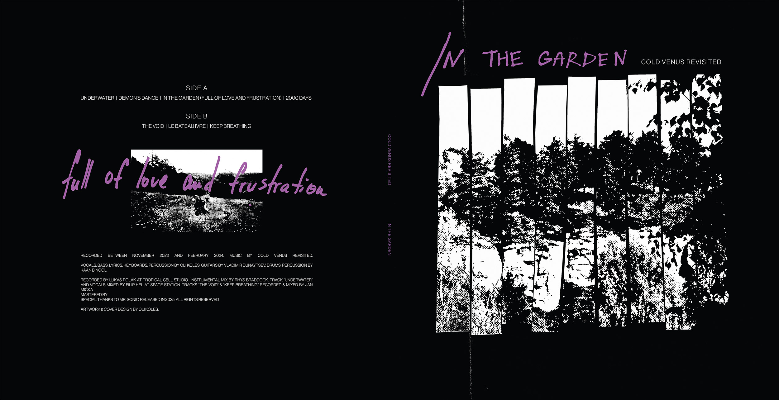 In The Garden album gatefold design — Cold Venus Revisited