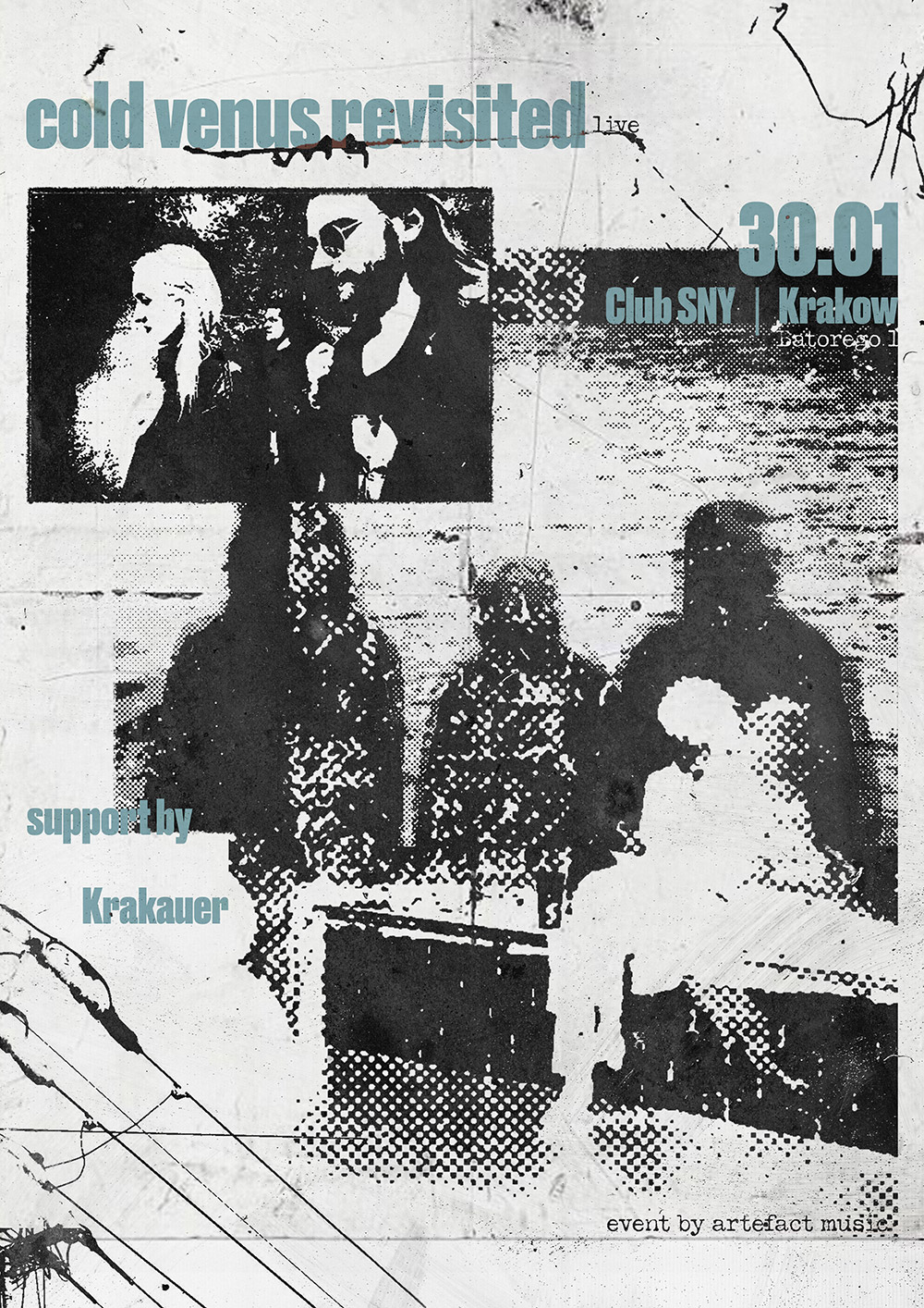Cold Venus Revisited live Krakow poster