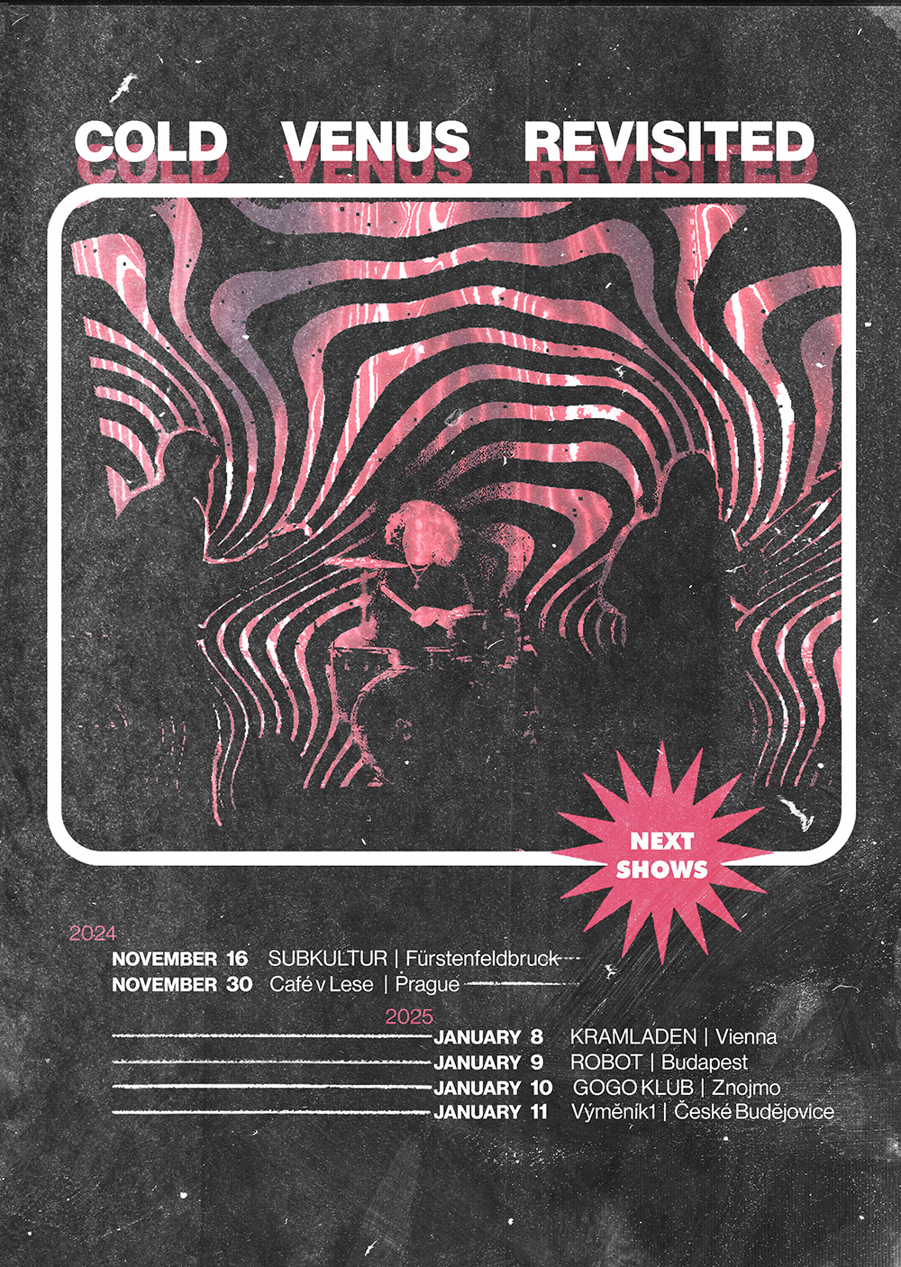 Cold Venus Revisited European tour poster