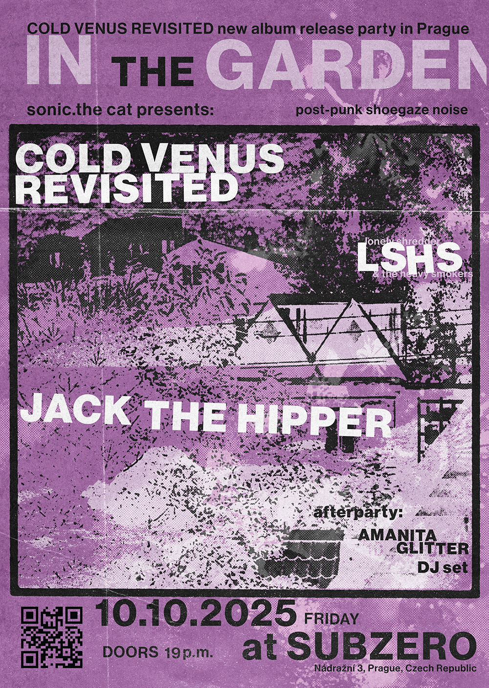 In The Garden at Subzero — release party poster