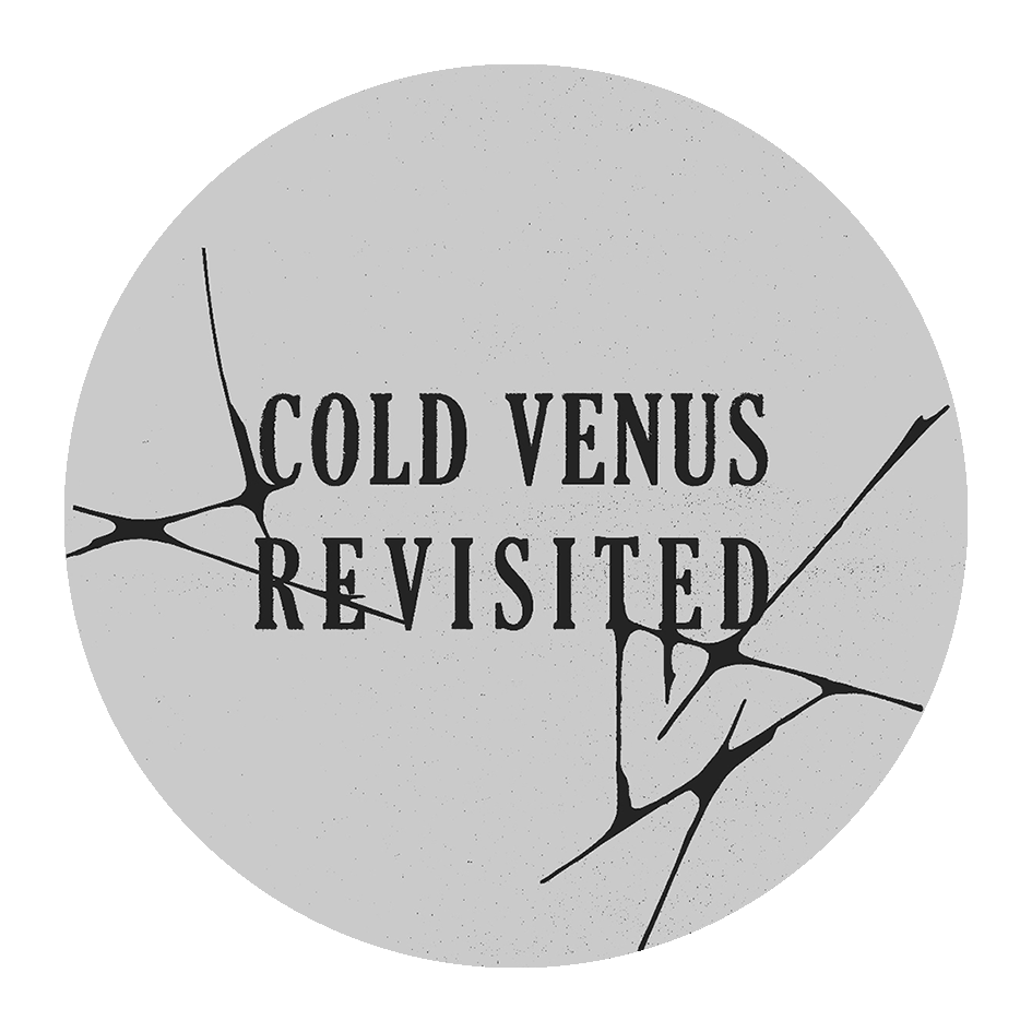 Cold Venus Revisited grey badge sticker
