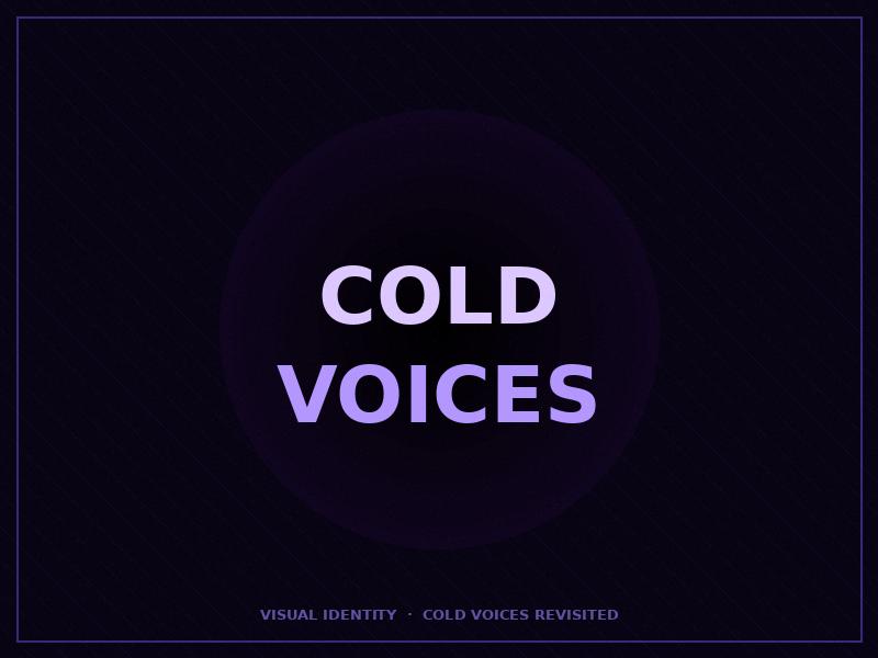 Cold Voices — Visual Identity