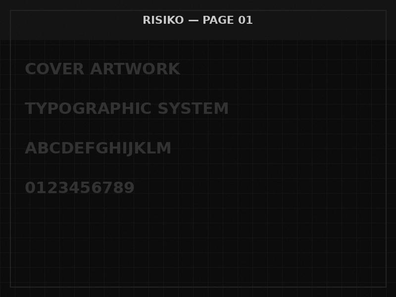 RISIKO Magazine Editorial Design — image 1